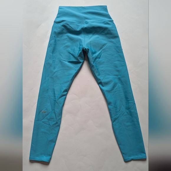 ALO Yoga 7/8 High-Waist Airbrush Legging - Small - Turquoise - Picture 2 of 5